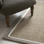 AF Sisal Malay Tigers Eye double narrow Cotton Porcelain Thin Stripe Grey