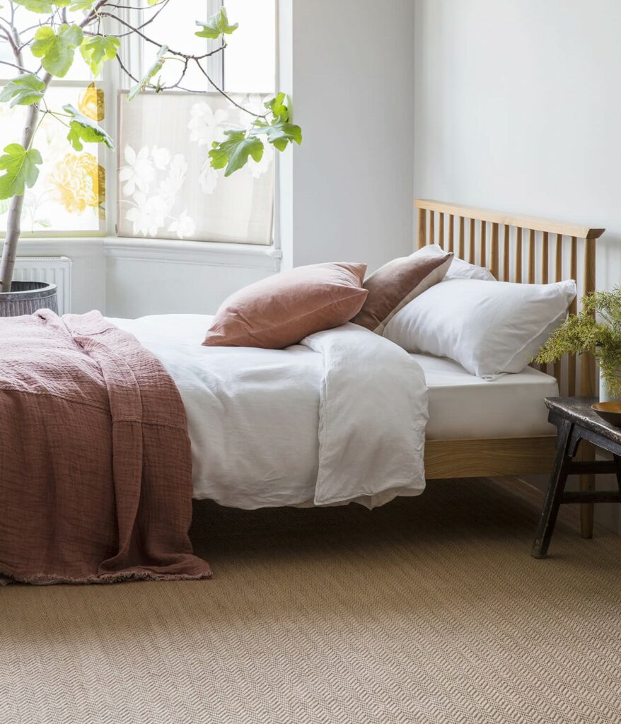 Jute Chevron Natural Carpet
