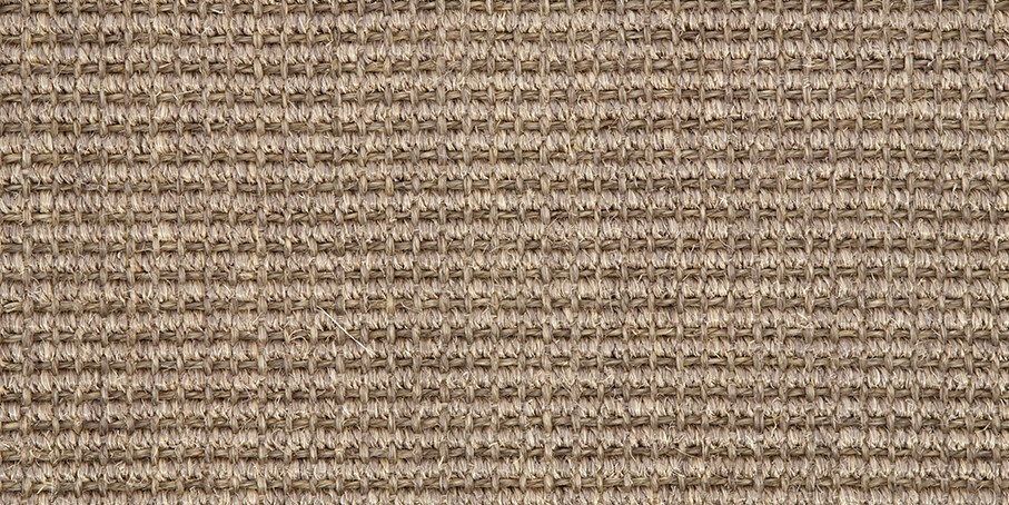 Antique Gold Big Bouclé Accents Sisal Carpet