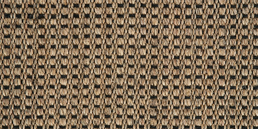 Black Panama Champagne Sisal Carpet