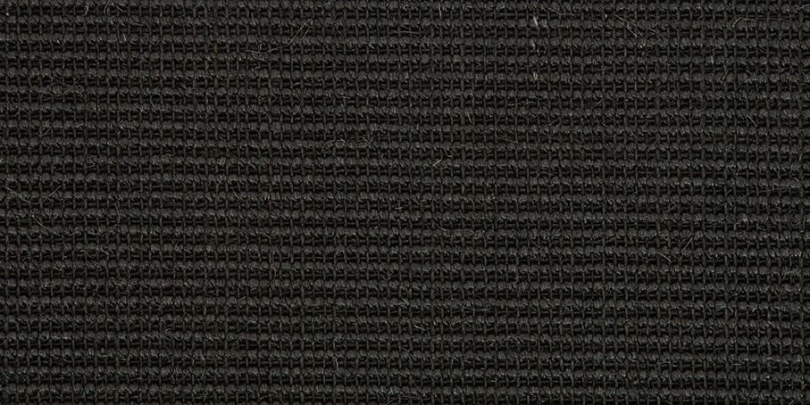 Black Small Bouclé Accents Sisal Carpet