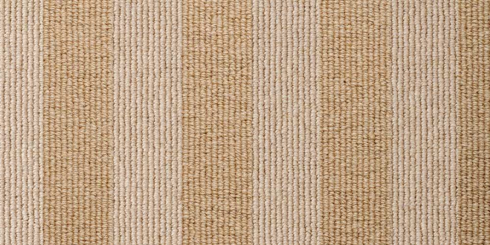 Ochre String Blocstripe Wool Carpet
