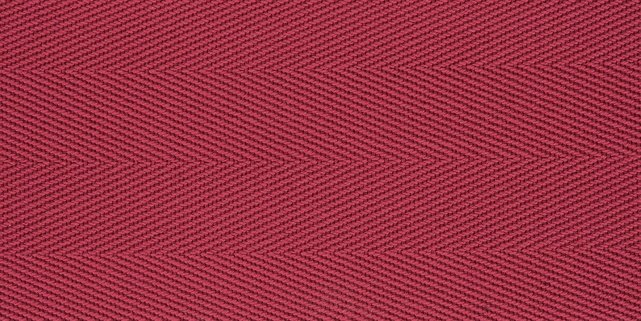 Cherry Cotton Herringbone Border