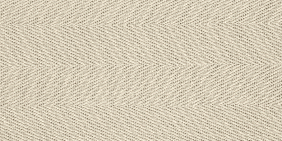 Cream Cotton Herringbone Border