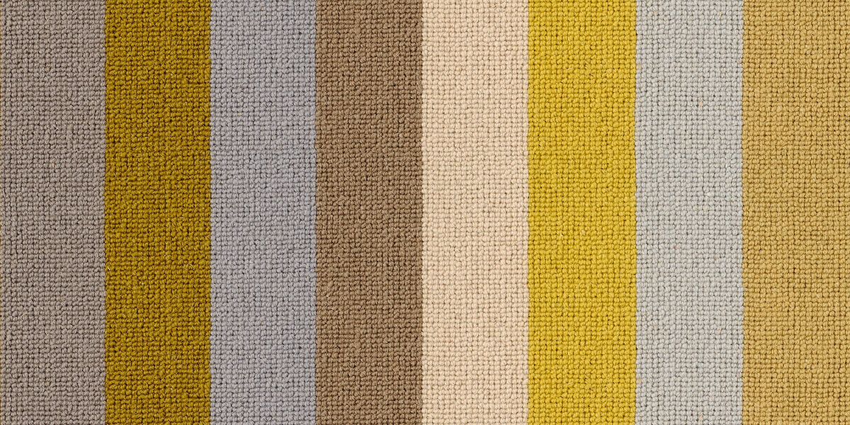 Whitstable Sun Margo Selby Stripe Wool Carpet