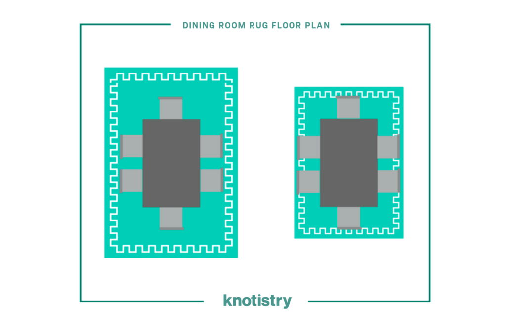 dining room rug plan