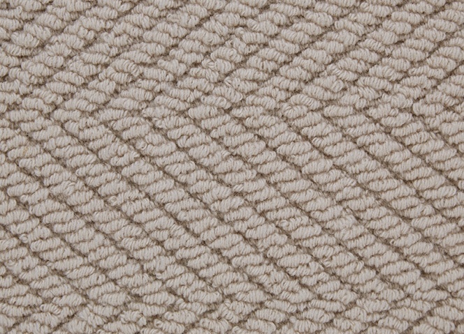 KC Ivory Paper Folded Angle Wool Carpet