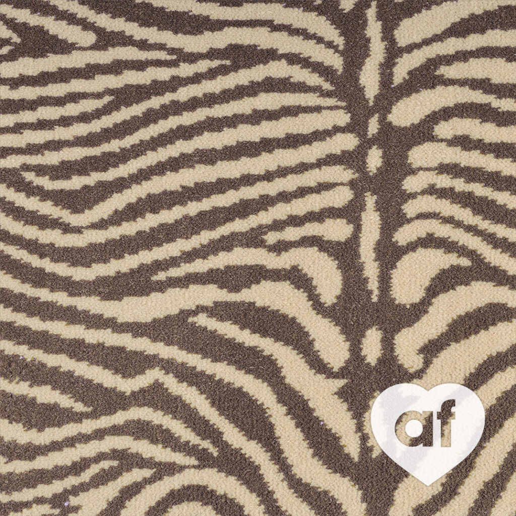 Grey Zebo Quirky Wool Carpet
