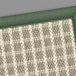 Blossom Woosie Rug With Moss Green Border