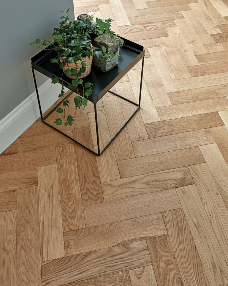 Goodrich Natural Oak Herringbone Engineered Wood Flooring