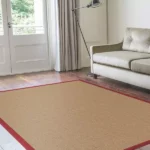Roderick Sisal Rug With Crimson Border