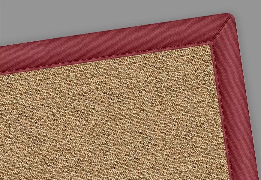 Roderick Sisal Rug With Red Border