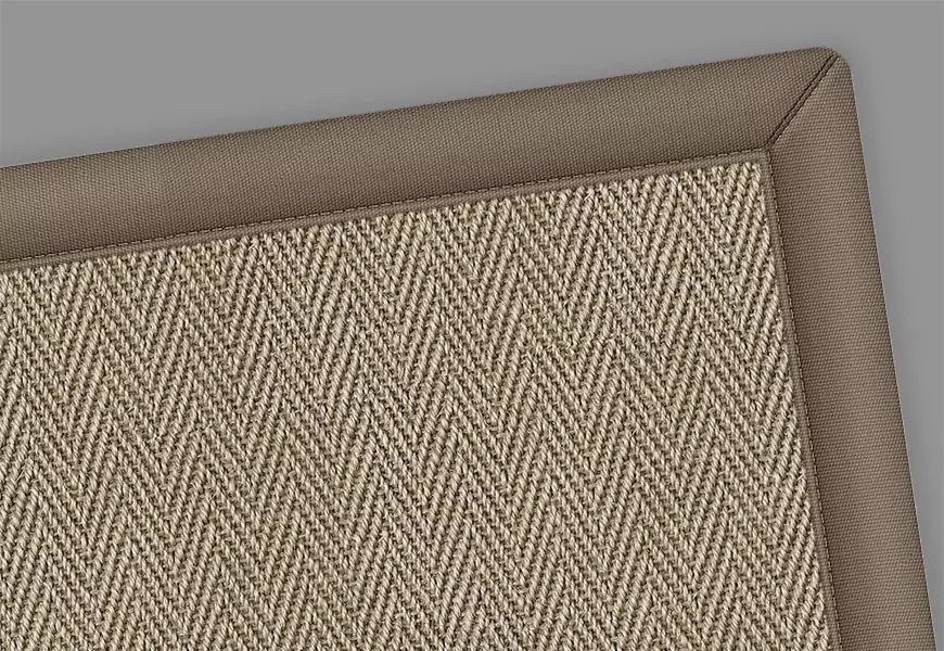 Willie Sisal Rug Beige Border