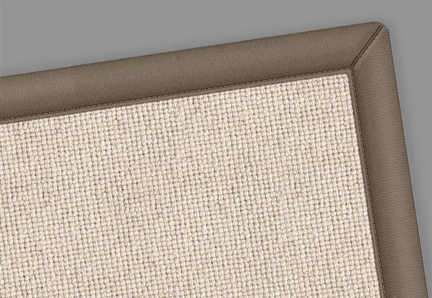 Arthur Wool Rug With Brown Border
