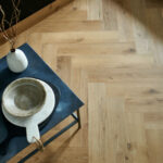 Brecon Blanche Oak Herringbone Parquet