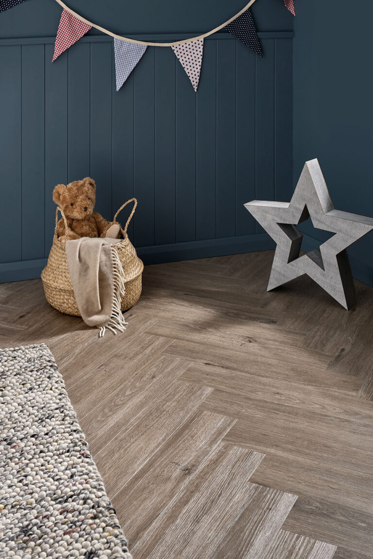 Brecon River Oak Herringbone Vinyl