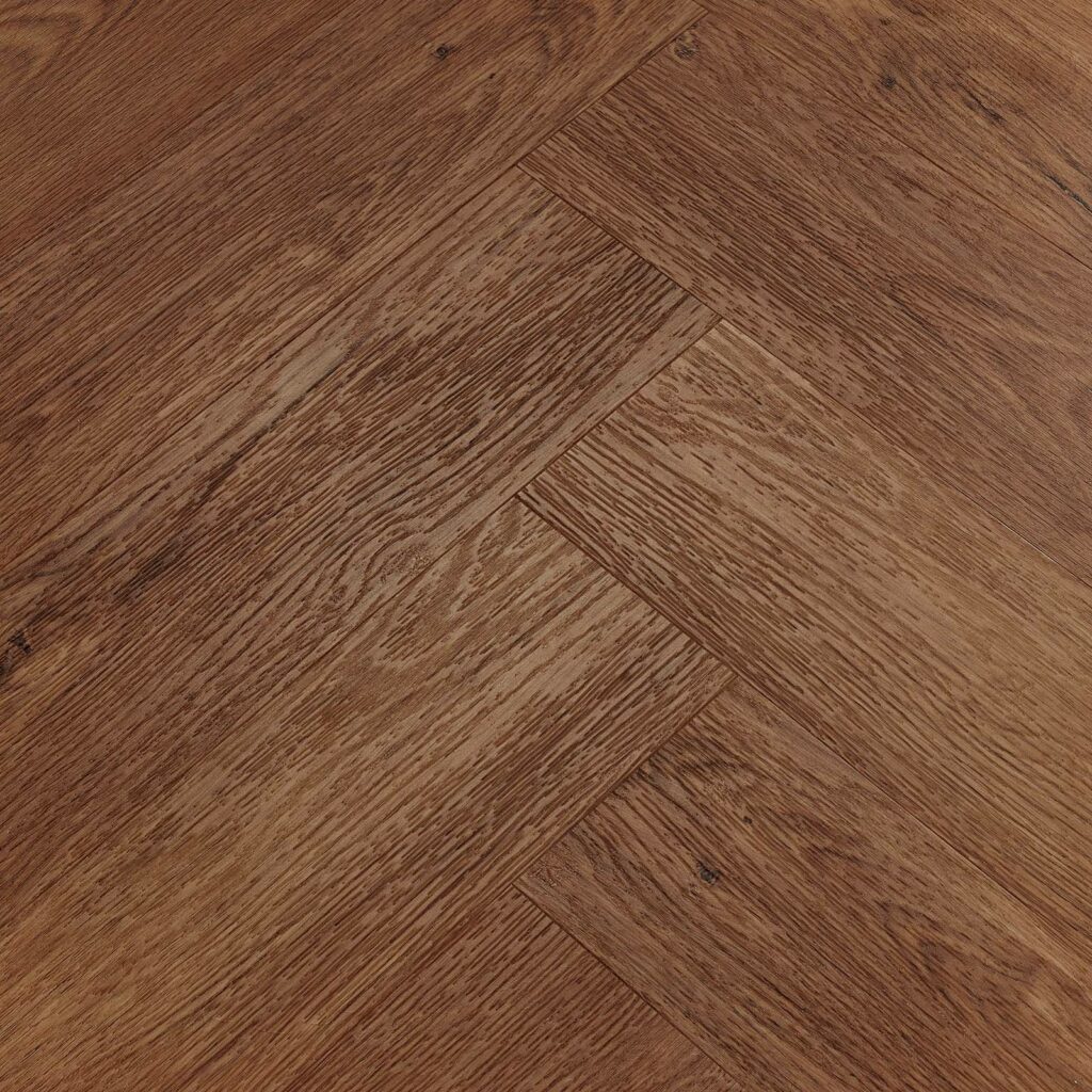 Brecon Vintage Oak Herringbone Vinyl Flooring