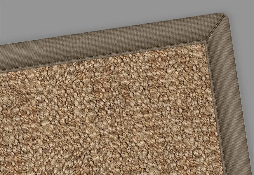 Lorna Jute Rug Mink Border