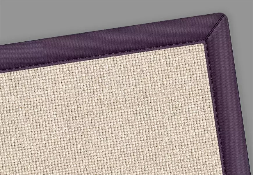 Roxy Wool Rug Plum Border