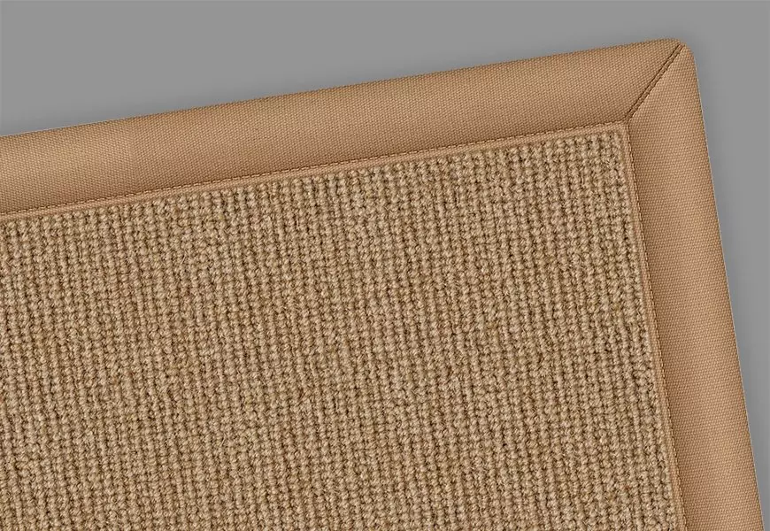 Willow Wool Rug Brown border