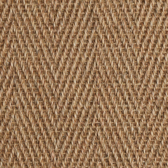 Sisal Herringbone Copper Carpet by Kersaint Cobb