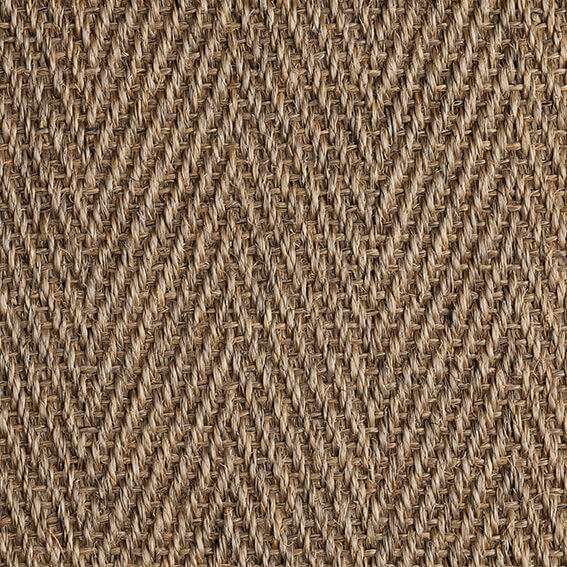 Sisal Herringbone Pewter Carpet by Kersaint Cobb