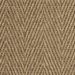 Sisal Herringbone Silver Carpet by Kersaint Cobb