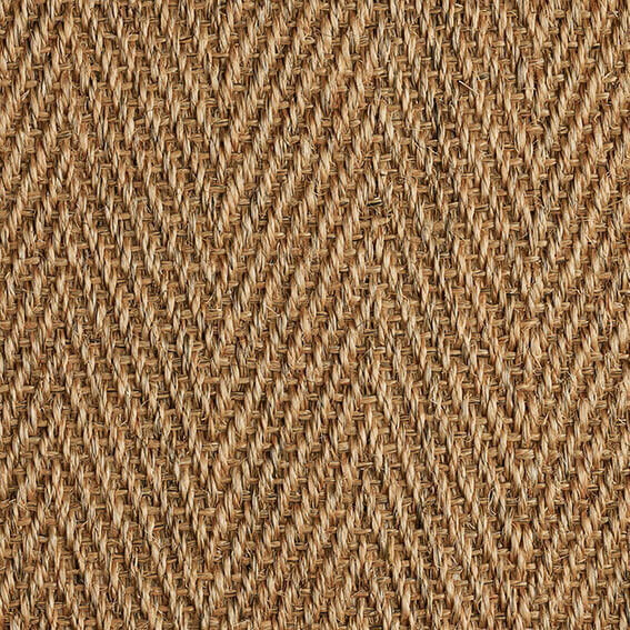 Sisal Herringbone Titanium Carpet by Kersaint Cobb