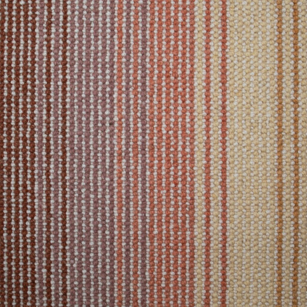 Aura Glow Striped Wool Carpet By Crucial Trading