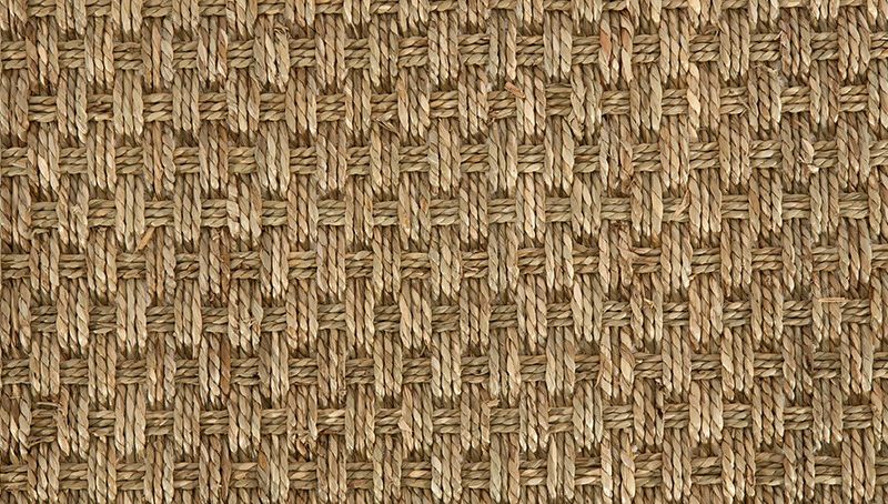 Seagrass Original Fine Basketweave Natural Carpet By Crucial Trading