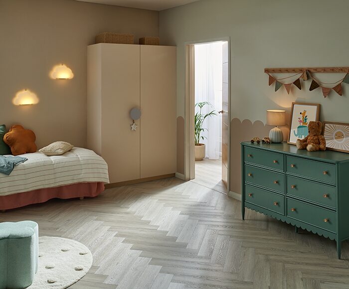 Weymouth Alaskan Oak Herringbone Wood Effect Flooring