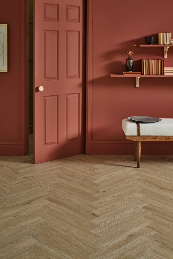Weymouth Almond Oak Herringbone