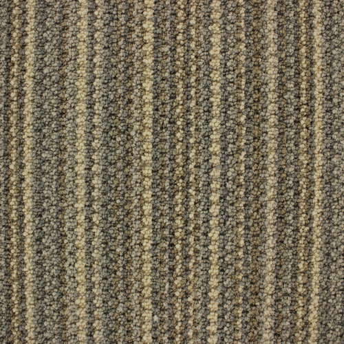 Telenzo Barbican Stonehenge | 100% Loop Wool Striped Carpet